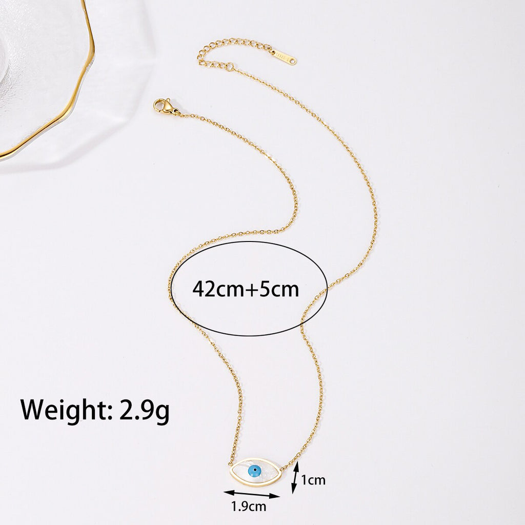 Evil Eye Pendants Necklaces for Women Goth Stainless Steel Choker Necklace Vintage Turkish Eye Neck Chains Jewelry 2022