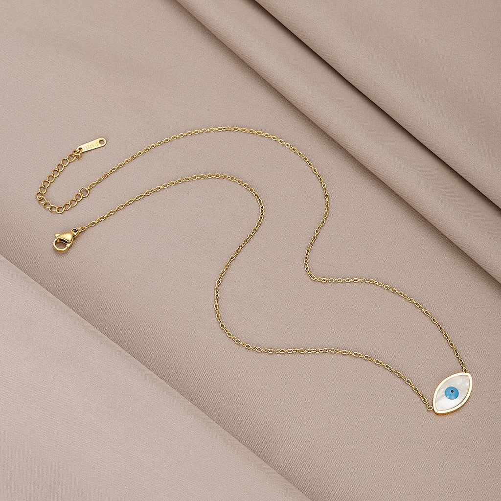 Evil Eye Pendants Necklaces for Women Goth Stainless Steel Choker Necklace Vintage Turkish Eye Neck Chains Jewelry 2022