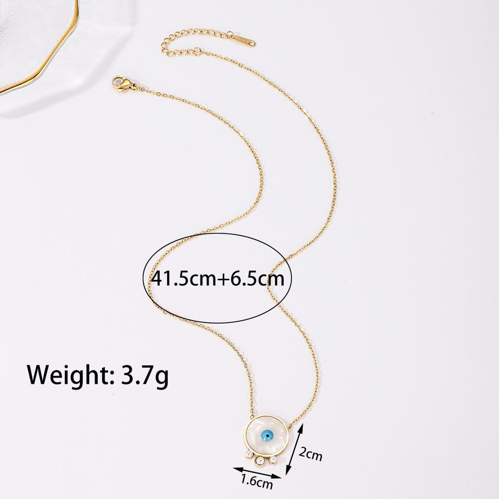 Evil Eye Pendants Necklaces for Women Goth Stainless Steel Choker Necklace Vintage Turkish Eye Neck Chains Jewelry 2022