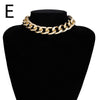 Exaggerated Cuban Thick Chain Choker Necklaces For Women Jewelry Personalize Statement Female Gift Accessories