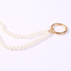 Exaggerated Imitation Pearl Round Circle Pendant Choker Necklace Women Lady Geometric Clavicle Necklace Jewelry YN1595