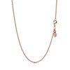 Femaie 925 Sterling Silver Classic Cable Chain Necklace Rose Gold Color Necklace Chain Sterling Silver Jewelry Gift