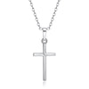 Female Cross Pendants Necklace Gold Color Crystal Jesus Cross Pendant Necklace For Women Jewelry For Men/Women