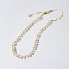 Female Simple OL Temperament Fresh Water Pearl Woven Choker Chain Adjustment Short Chocker Necklace