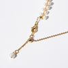 Female Simple OL Temperament Fresh Water Pearl Woven Choker Chain Adjustment Short Chocker Necklace