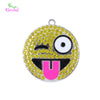 Fashion Fine Jewelry 1pcs With Chain Alloy Character Pendant Charms Face Pendant For Kids Necklaces Pendant Key Chain Accessory