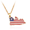 Flag Map Necklace Guinea Ghana Liberia Sonya Sea Floor Jamaica Africa Map Necklace For Man Women Collar Jewelry Gifts