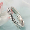 Fashion Flowers Pandora Finger Rings Clear CZ Dazzling Daisy Ring for Women Wedding Jewelry Accessories