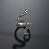 Flying Dragon Rings Punk Vintage Snake Ring Adjustable Hiphop Rock Jewelry Finger for Man Women Gift