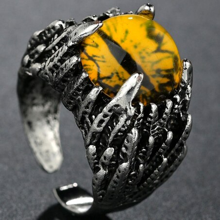 Flying Dragon Rings Punk Vintage Snake Ring Adjustable Hiphop Rock Jewelry Finger for Man Women Gift