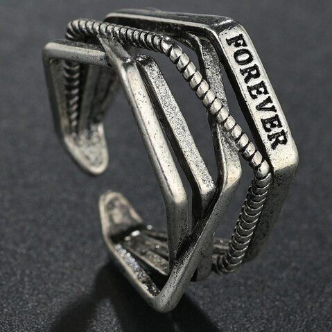 Flying Dragon Rings Punk Vintage Snake Ring Adjustable Hiphop Rock Jewelry Finger for Man Women Gift