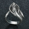 Flying Dragon Rings Punk Vintage Snake Ring Adjustable Hiphop Rock Jewelry Finger for Man Women Gift