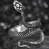 Flying Dragon Rings Punk Vintage Snake Ring Adjustable Hiphop Rock Jewelry Finger for Man Women Gift