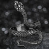 Flying Dragon Rings Punk Vintage Snake Ring Adjustable Hiphop Rock Jewelry Finger for Man Women Gift