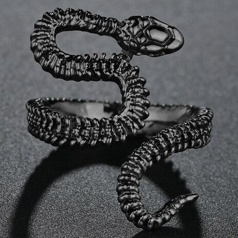 Flying Dragon Rings Punk Vintage Snake Ring Adjustable Hiphop Rock Jewelry Finger for Man Women Gift