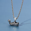 Football Shoes Pendant Necklace Sports Player Brazil Charm Collar Necklace Jewelry Street Boy Football Fans Gift Hip-hop