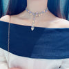 Full Rhinestone Necklace Wide Version Bracelet Dual-use Clavicle Chain Exaggerated Sexy Nightclub Style Necklace
