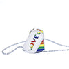 Gay LGBT Necklace Dog Tag Blade Pendant Les Love Rainbow Necklaces for Men Woman Anniversary Jewelry