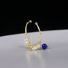 Geometric Pearl Ring Adjustment  Natural Pearl Circle Female Temperament Pearl Open Style Ring