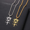 Ghostemane Stainless Steel Charm Two Tone Necklaces For Women Chain Necklaces Jewelry Colgantes Mujer