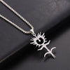 Ghostemane Stainless Steel Charm Two Tone Necklaces For Women Chain Necklaces Jewelry Colgantes Mujer