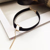 Girls Black Velvet Choker Necklaces Women Gothic Punk Chain Pendant Necklace Jewelry Female Party Gift