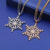 Glamour Lady white Crystal Snowflake Pendant Necklace For Women Girls Stainless Steel Chain Elegant Necklaces  Jewelry