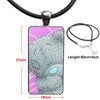 Glass Cabochon Pendant Necklace With Women Steel Plated Statement Jewelry For Women Girls Tatty Teddy Me To You Bear