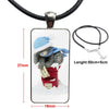 Glass Cabochon Pendant Necklace With Women Steel Plated Statement Jewelry For Women Girls Tatty Teddy Me To You Bear