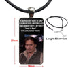 Glass Cabochon Pendant Necklace With Women Steel Plated Statement Jewelry For Women Kids Gift Life Is A Joke Johnny Depp