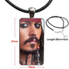 Glass Cabochon Pendant Necklace With Women Steel Plated Statement Jewelry For Women Kids Gift Life Is A Joke Johnny Depp