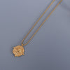 Gold Color 316L Stainless Steel Geometric Pendant Necklace For Women,Trendy Beads Chain Necklaces Woman Jewelry 2022