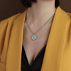 Gold Color 316L Stainless Steel Geometric Pendant Necklace For Women,Trendy Beads Chain Necklaces Woman Jewelry 2022