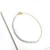 Gold Color Beaded Mixed Imitation Pearl Choker Necklace for Women Toggle Clasp Clavicle Necklace Wedding Collar Jewelry