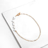 Gold Color Beaded Mixed Imitation Pearl Choker Necklace for Women Toggle Clasp Clavicle Necklace Wedding Collar Jewelry