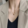 Gold Colour Heart Pendants Necklaces For Women Aesthetic Jewelry Chains  2022 Trend Gift Female GaaBou