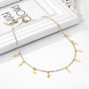 Gold Lightning Choker Necklace for Women Creative Tassel Chain on Neck Vintage Stars Necklace Valentine's Day Gifts
