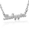 Gold Nameplate Necklace Egirl Stainless Steel Letter Old English Font Necklace Babygirl Necklace For Sister Gift