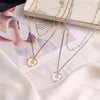 Gold Silver Color Heart Multi Layer Choker Necklace Jewelry Women Girls Simple Geometric Bijoux Femme Pendant Chain 2022