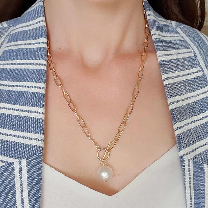 Gold Silver Color Heart Multi Layer Choker Necklace Jewelry Women Girls Simple Geometric Bijoux Femme Pendant Chain 2022