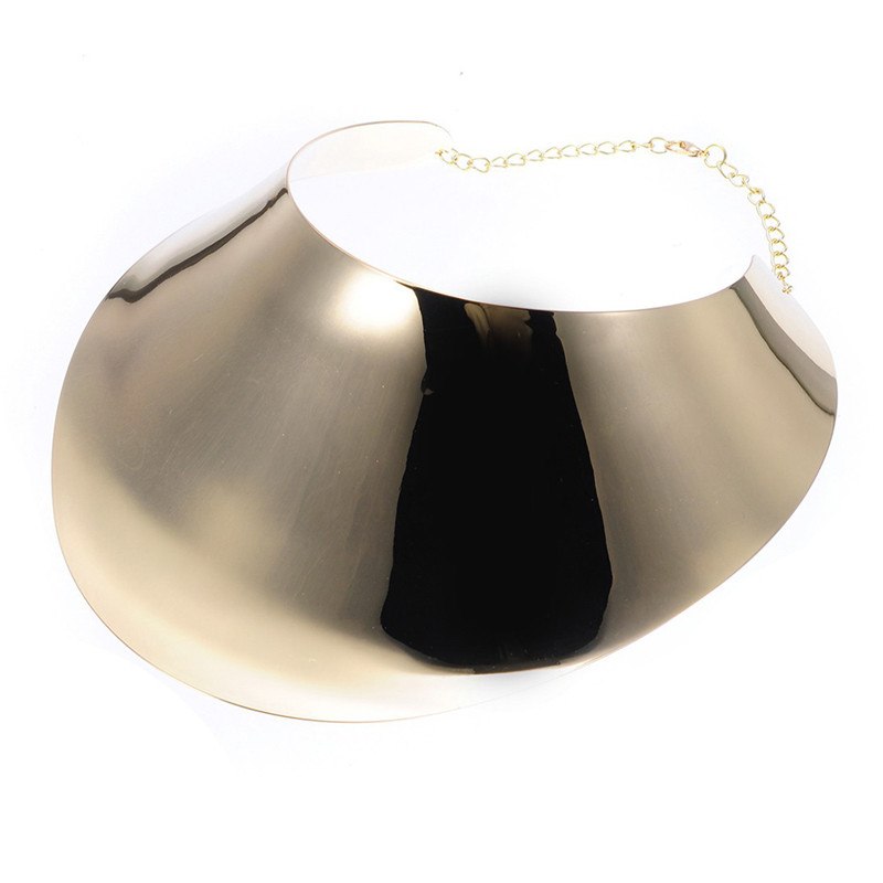 Fashion Gold Silver Metal Rock Choker Collar Chunky Statement Bib Bold Necklace