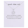 Gold-color Good Vibes Only Sun Necklaces & Pendants For Women Jewelry
