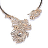 Golden Open Choker Necklace Women  Colorful Rhinestone Peacock Pendants Necklaces Jewelry 2021 Indian Necklace New