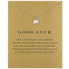 Fashion Good Luck Elephant Pendant Necklace Clavicle Chains Statement Necklace Women Girl Holid Beach Jewelry