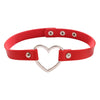Gothic PU Leather Heart Choker Necklace Chokers Necklaces For Women Punk Statement Jewelry Collier Wedding Bride Jewelry