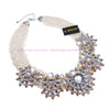 Fashion Handmade Acrylic Resin Bead Chain Pendant Choker Statement Bib Necklace
