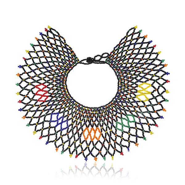 Fashion Handmade Ethnic Choker Necklace Bib Collares Multicolor Beads 7 colors Statement Necklaces Boho Jewelry Women Accessorie