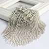 Handmade Shoulder Jewelry Tassel Rhinestones Epaulettes Clothing Accessories Brooch Epaulet Shoulder Brooches