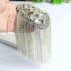 Handmade Shoulder Jewelry Tassel Rhinestones Epaulettes Clothing Accessories Brooch Epaulet Shoulder Brooches
