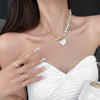 Heart Shape Vintage Pearl Necklaces French Romantic Style Sense  Clavicle Chain Bohemian Pendant Prom Accessories